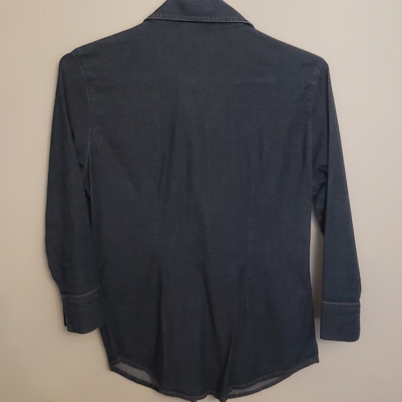 Mavi fitted 3/4 denim shirt - Picture 2 of 3